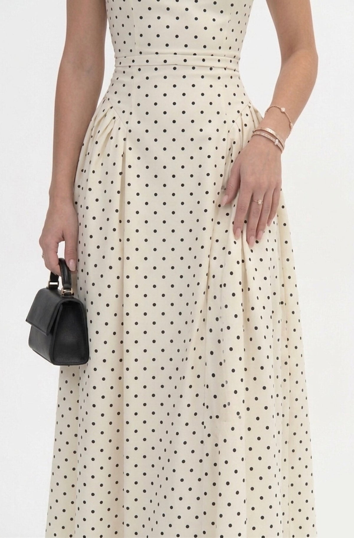 Elvoria Polka Dot Dress